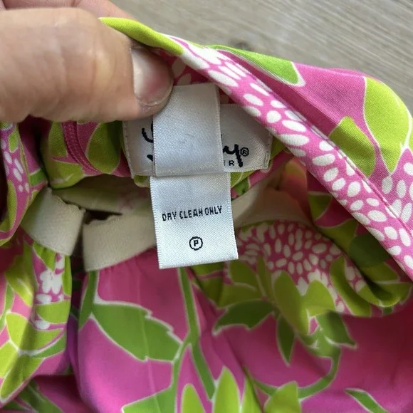 VTG NWT Lilly Pulitzer Size 0 Lena Silk Halter Sunflower Dress Built In Bra - Picture 9 of 15